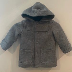 Zara 2-3 Years Cloth Duffle Coat With Faux Shearling (Toddler)